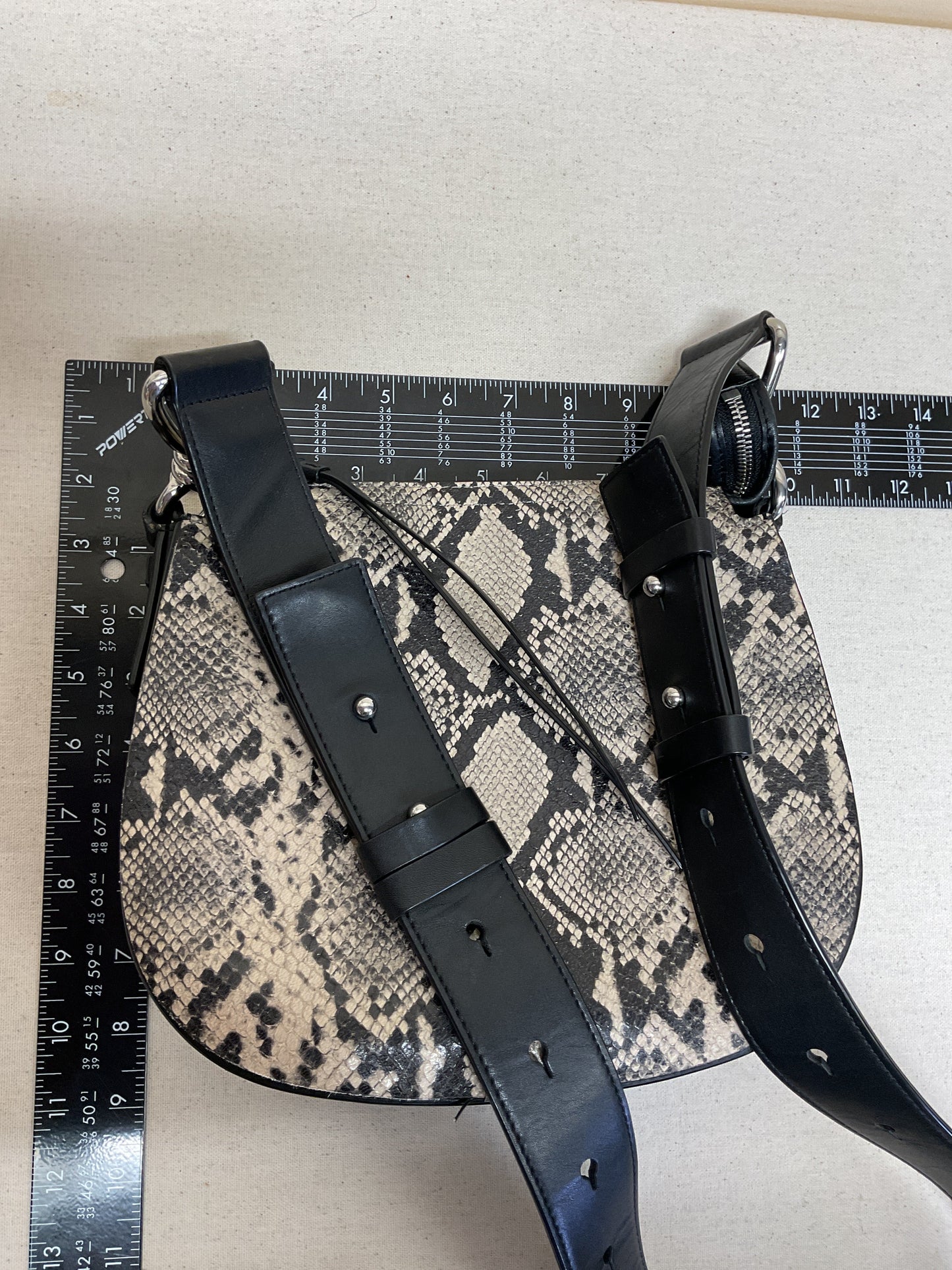 Crossbody Designer By All Saints In Snakeskin Print, Size:Small