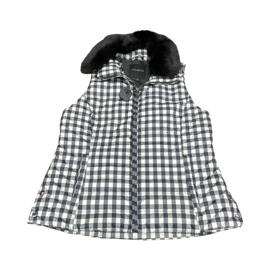 Vest Puffer & Quilted By Talbots In Plaid Pattern, Size:L