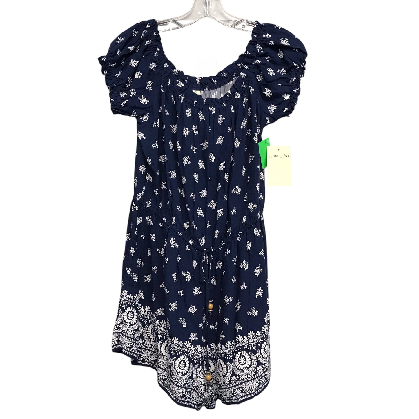 Romper By Be-Bop In Blue & White, Size:Xl