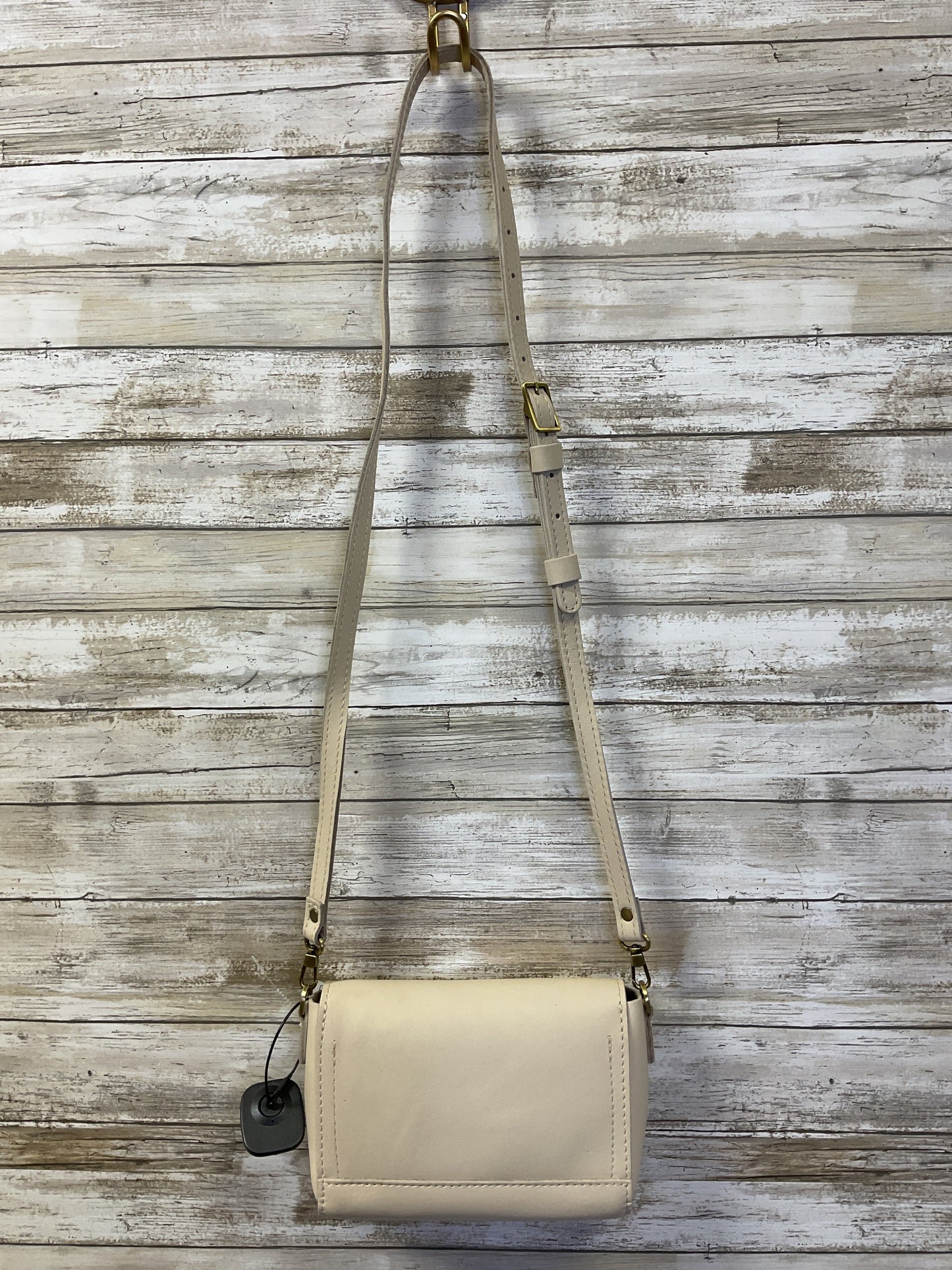Crossbody Leather By Cma In Cream, Size:Small