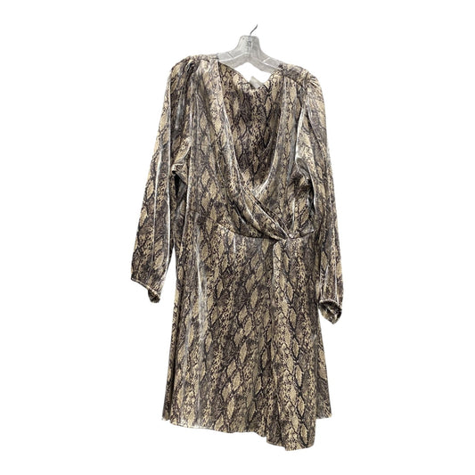 Dress Work By Ava & Viv In Brown & Tan, Size:3