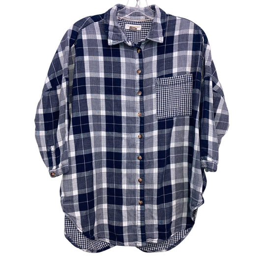 Top Ls By Pilcro In Plaid Pattern, Size:Xs