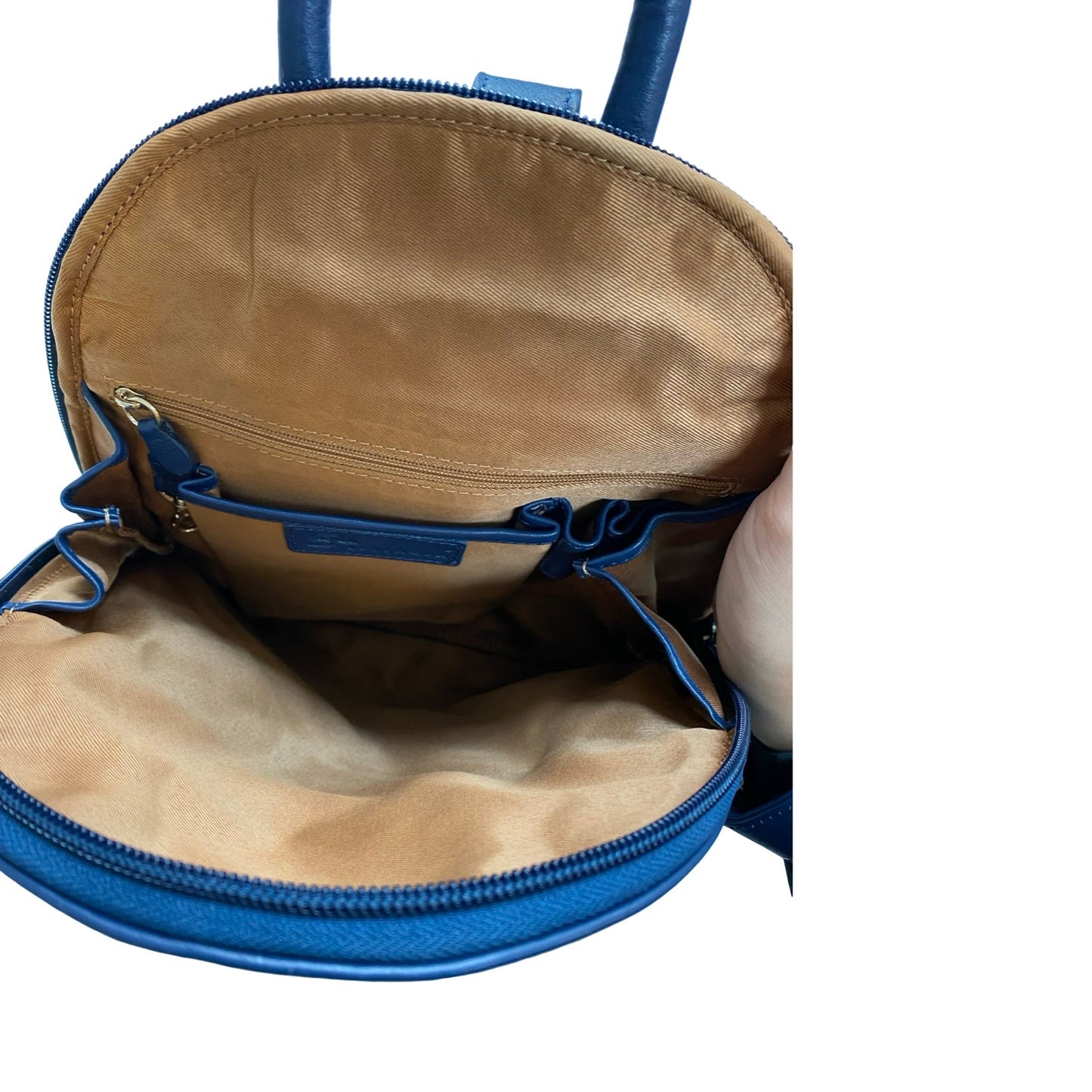 Backpack Leather By Cmc In Blue, Size:Medium