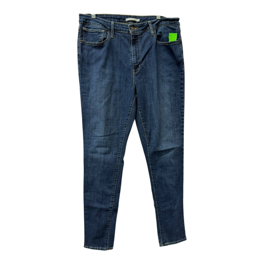 Jeans Straight By Levis In Blue, Size:18