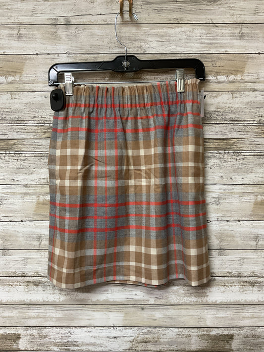 Skirt Mini & Short By J. Crew In Grey & Tan, Size:Xxs