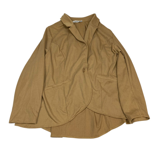 Blazer By Justfab In Tan, Size:3X