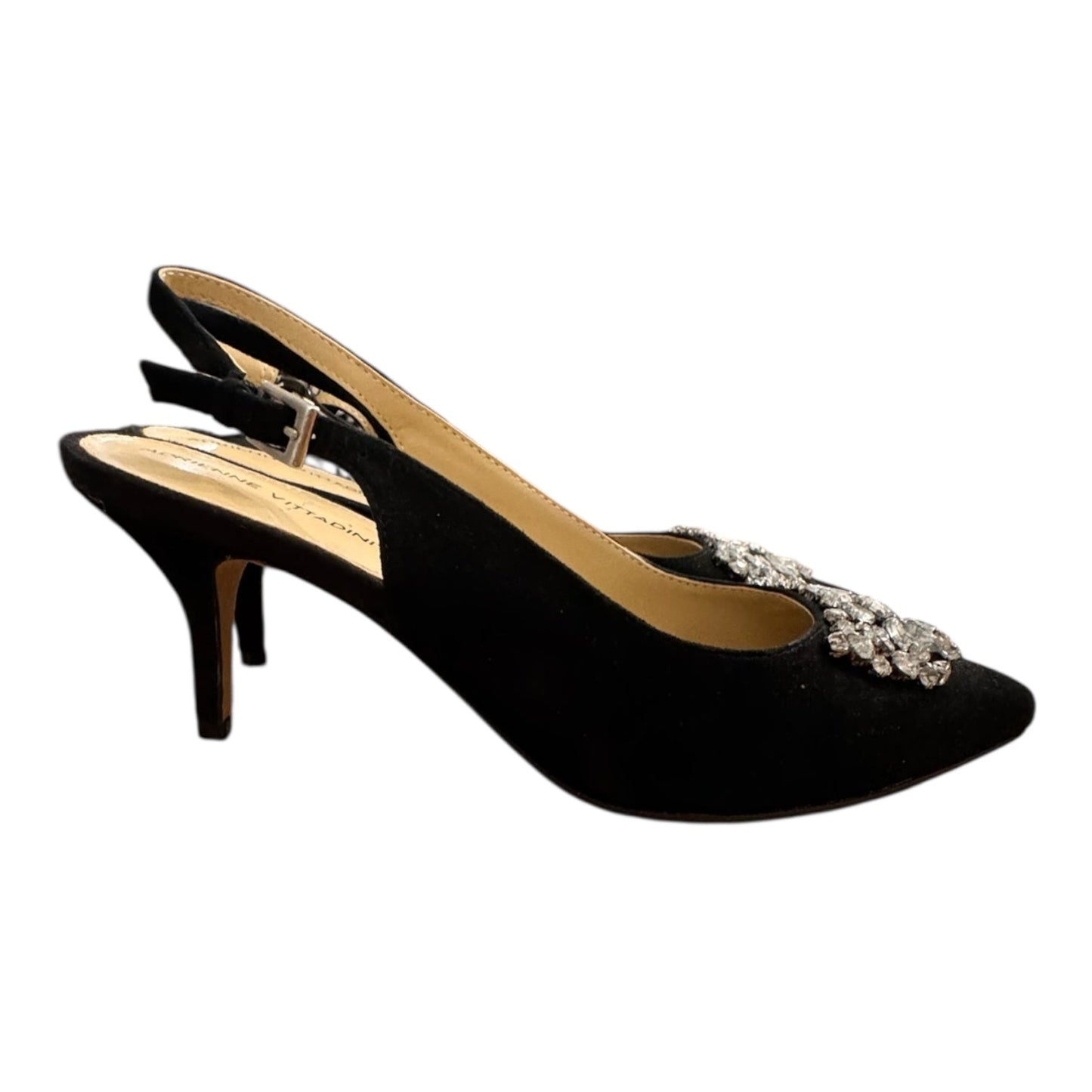 Shoes Heels Kitten By Adrienne Vittadini In Black, Size:8