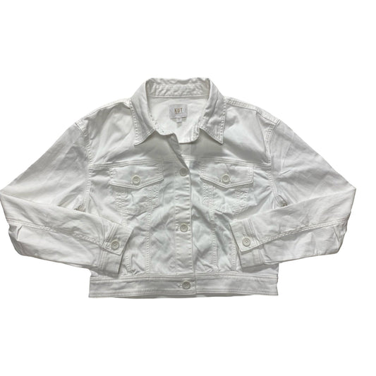 Jacket Denim By Kut In White, Size:L