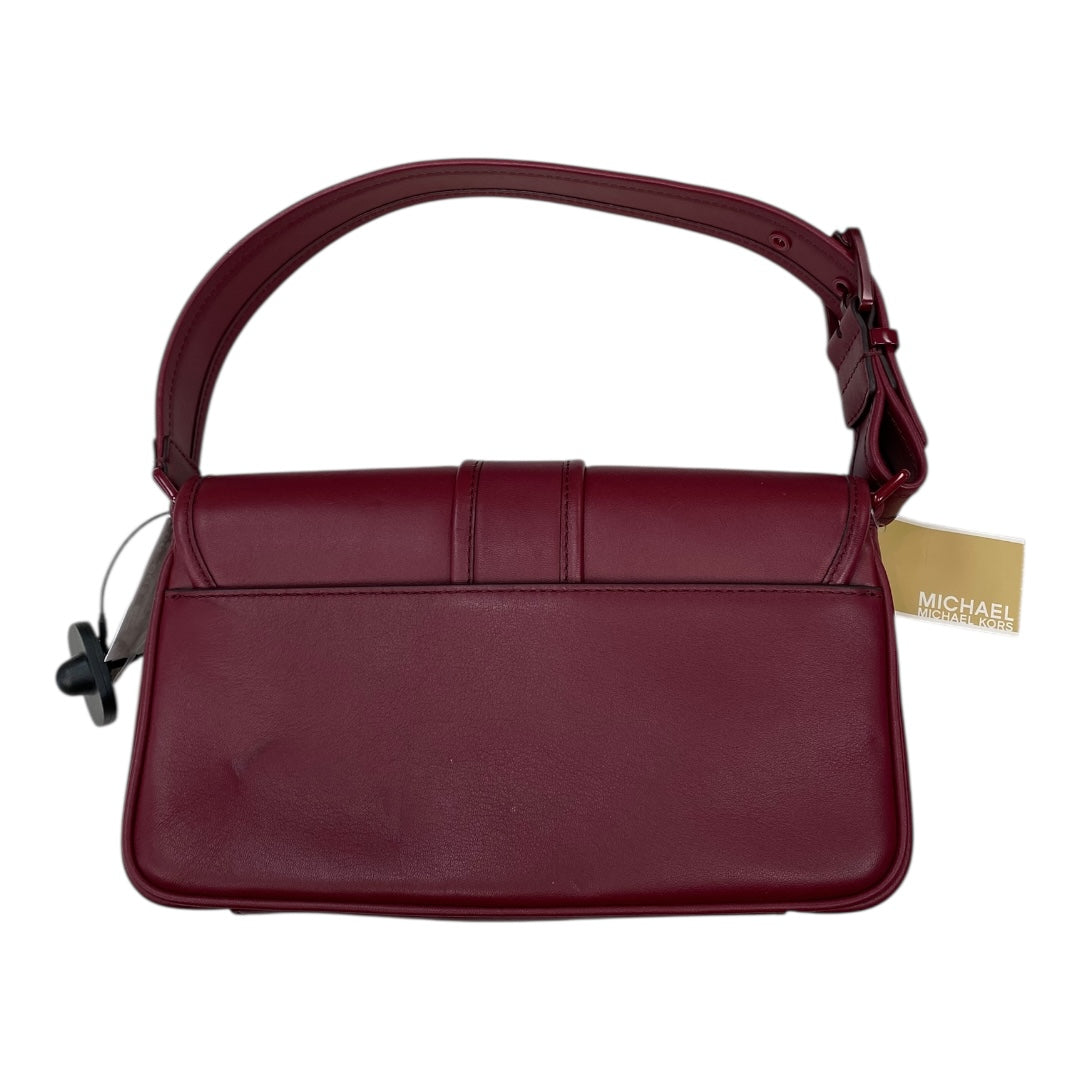 Handbag Designer By Michael Kors In Maroon, Size:Small