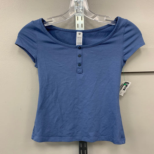 ATHLETIC TOP SS by LULULEMON In BLUE, Size: S