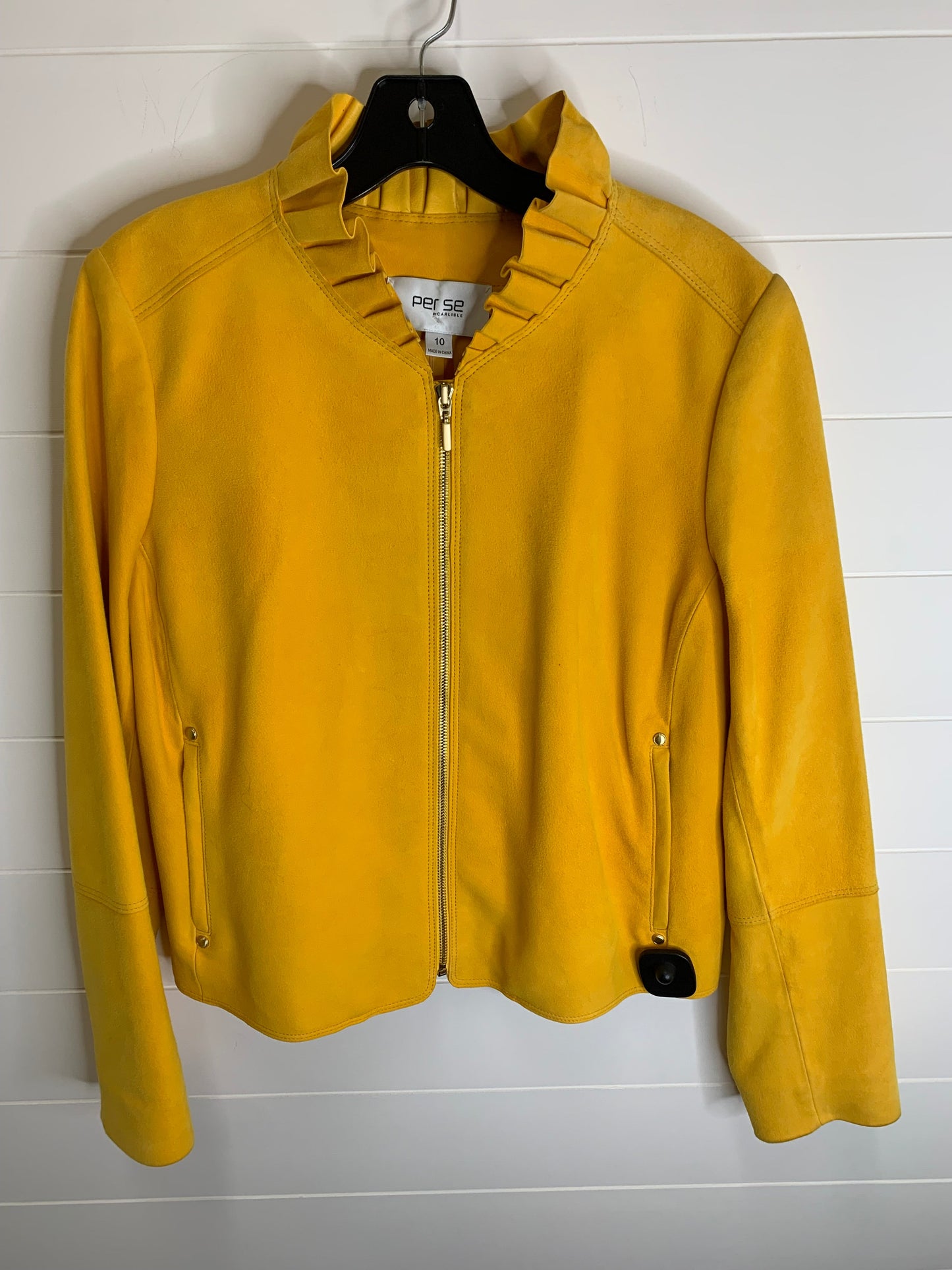 Jacket Leather By Per Se  Size: M