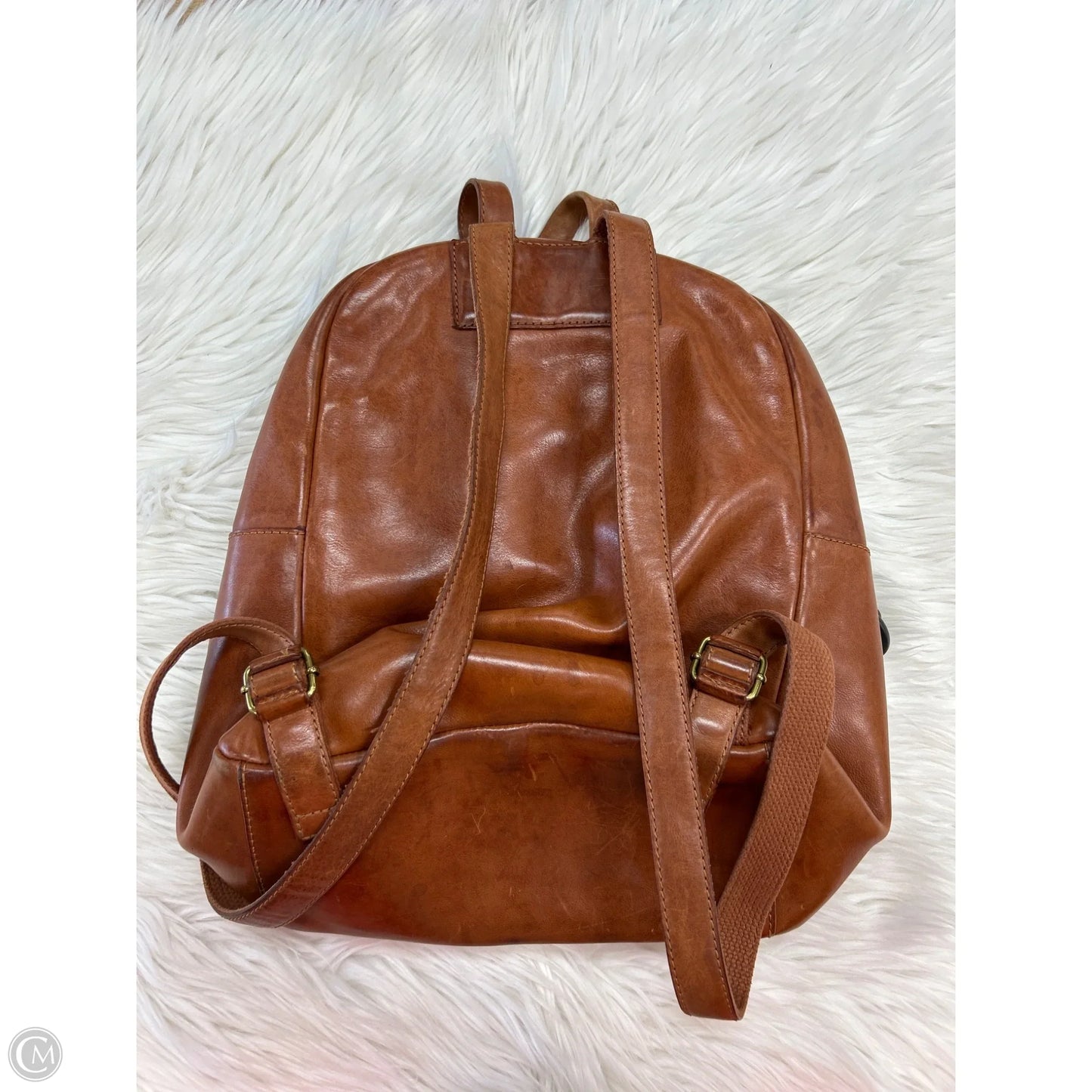Backpack Leather By Madewell, Size: Large