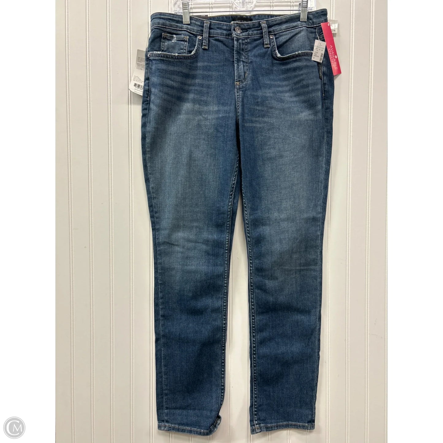 Jeans Straight By Silver In Blue Denim, Size: 10l