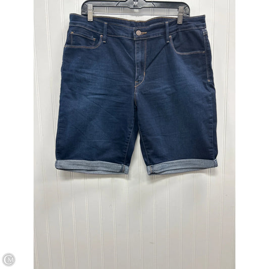 Shorts By Levis In Blue Denim, Size: 14
