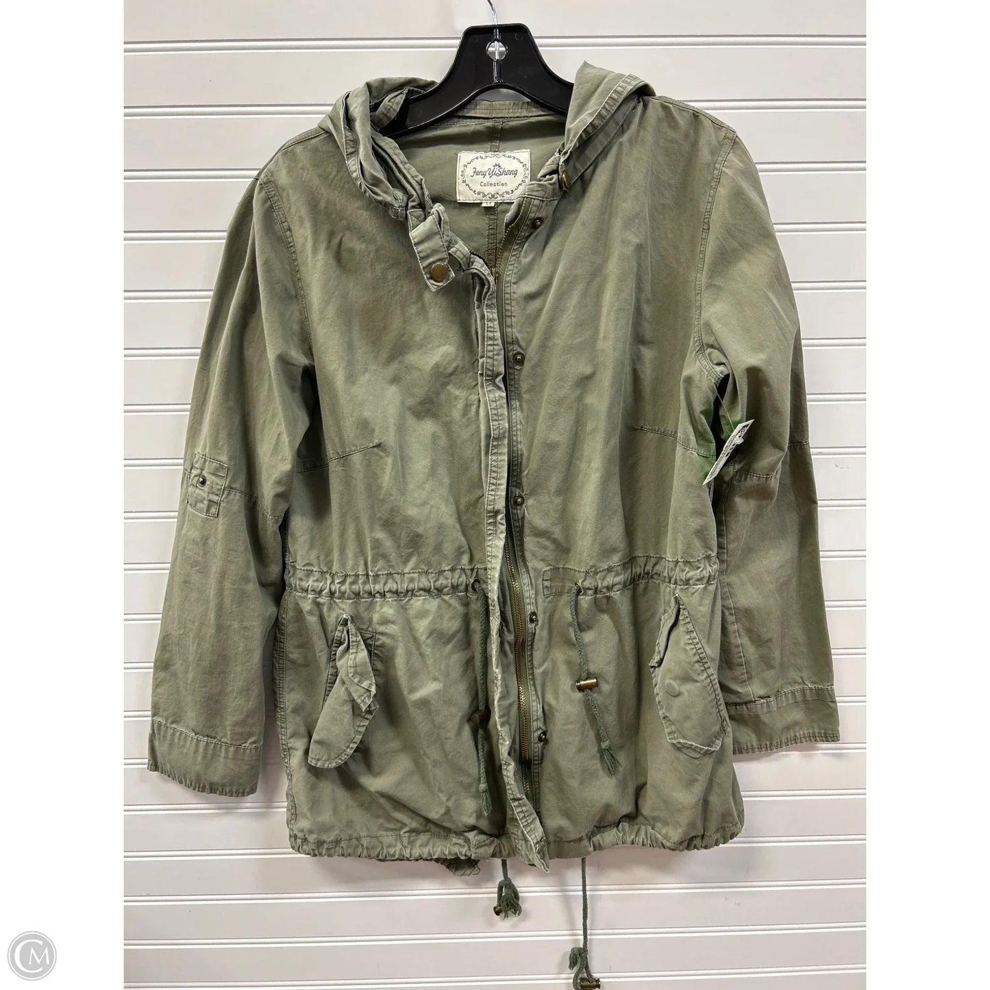 Blouse 3/4 Sleeve By Clothes Mentor In Green, Size: M