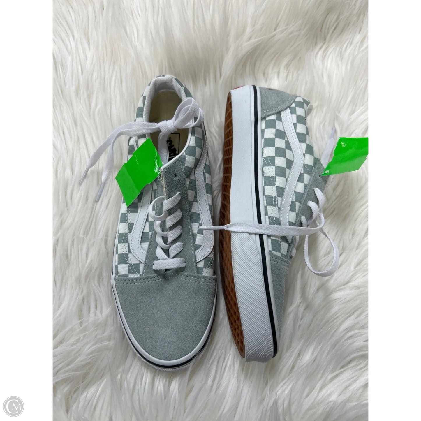 Shoes Sneakers By Vans In Green, Size: 6.5