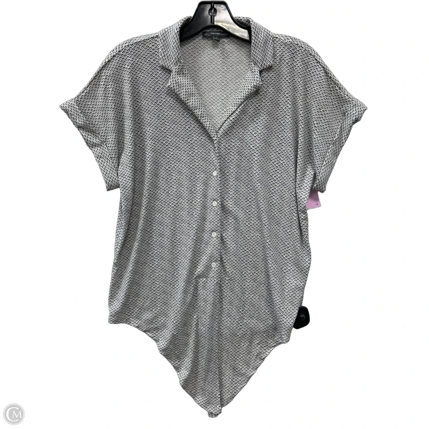 Top Short Sleeve By Adrianna Papell In White, Size: S