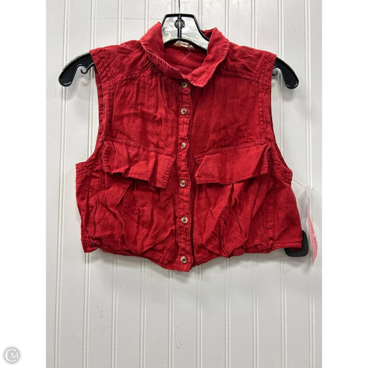 Top Sleeveless By Pilcro In Red, Size: Xs