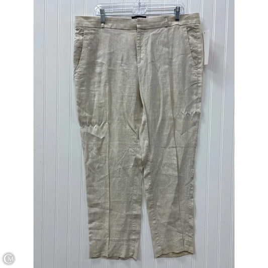 Pants Linen By Banana Republic In Cream, Size: 14