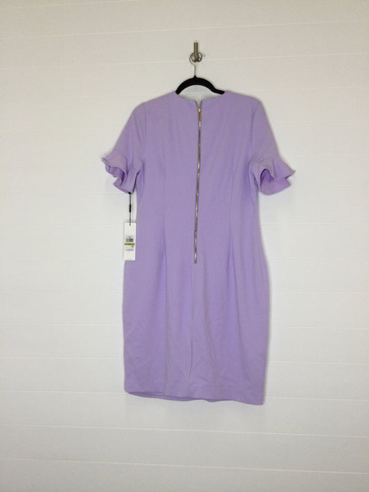 Purple Dress Casual Midi Calvin Klein, Size Xl