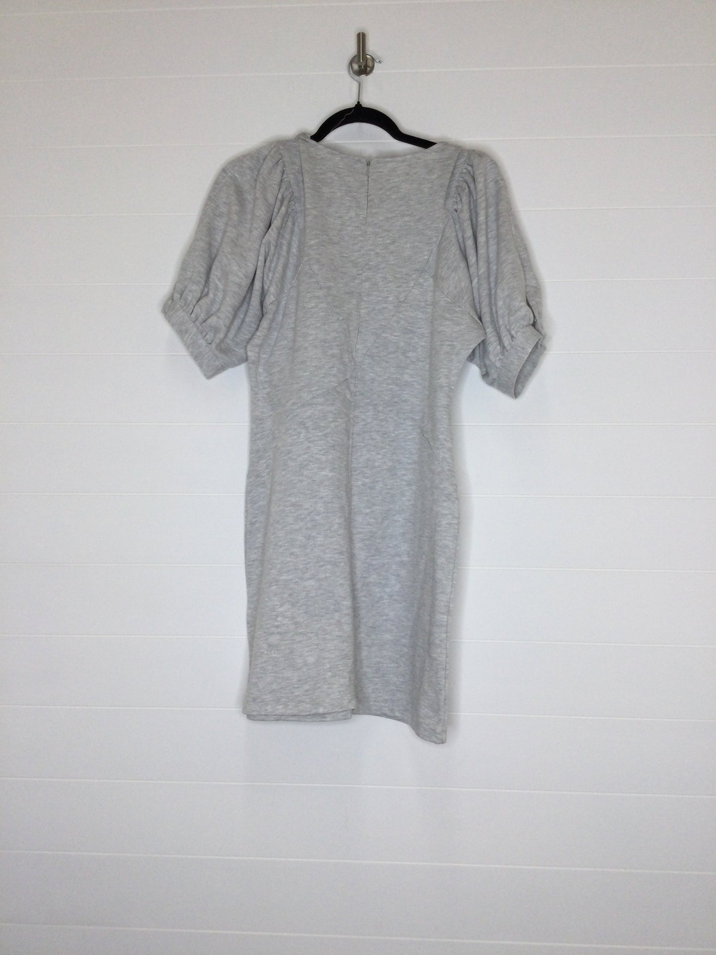 Grey & White Dress Casual Midi Express, Size S