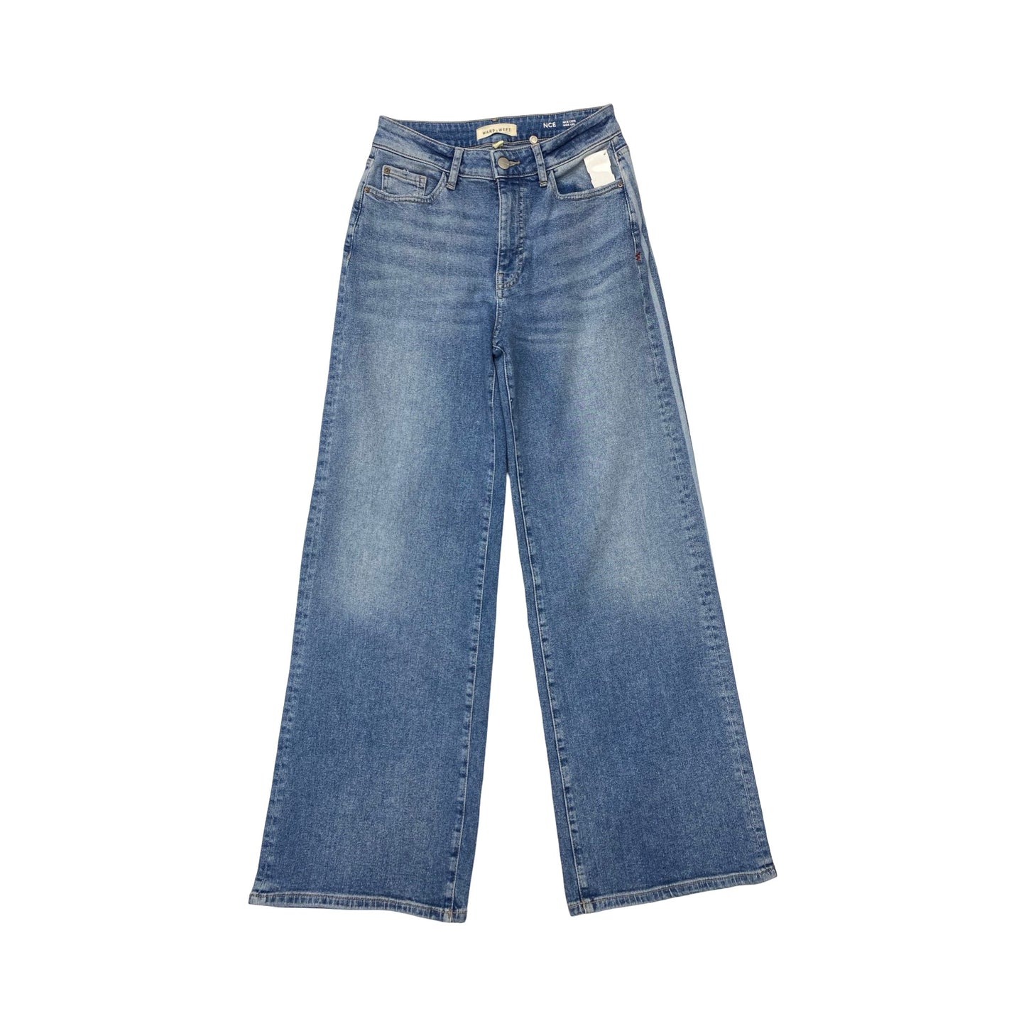 Jeans Wide Leg By Clothes Mentor In Blue Denim, Size:4