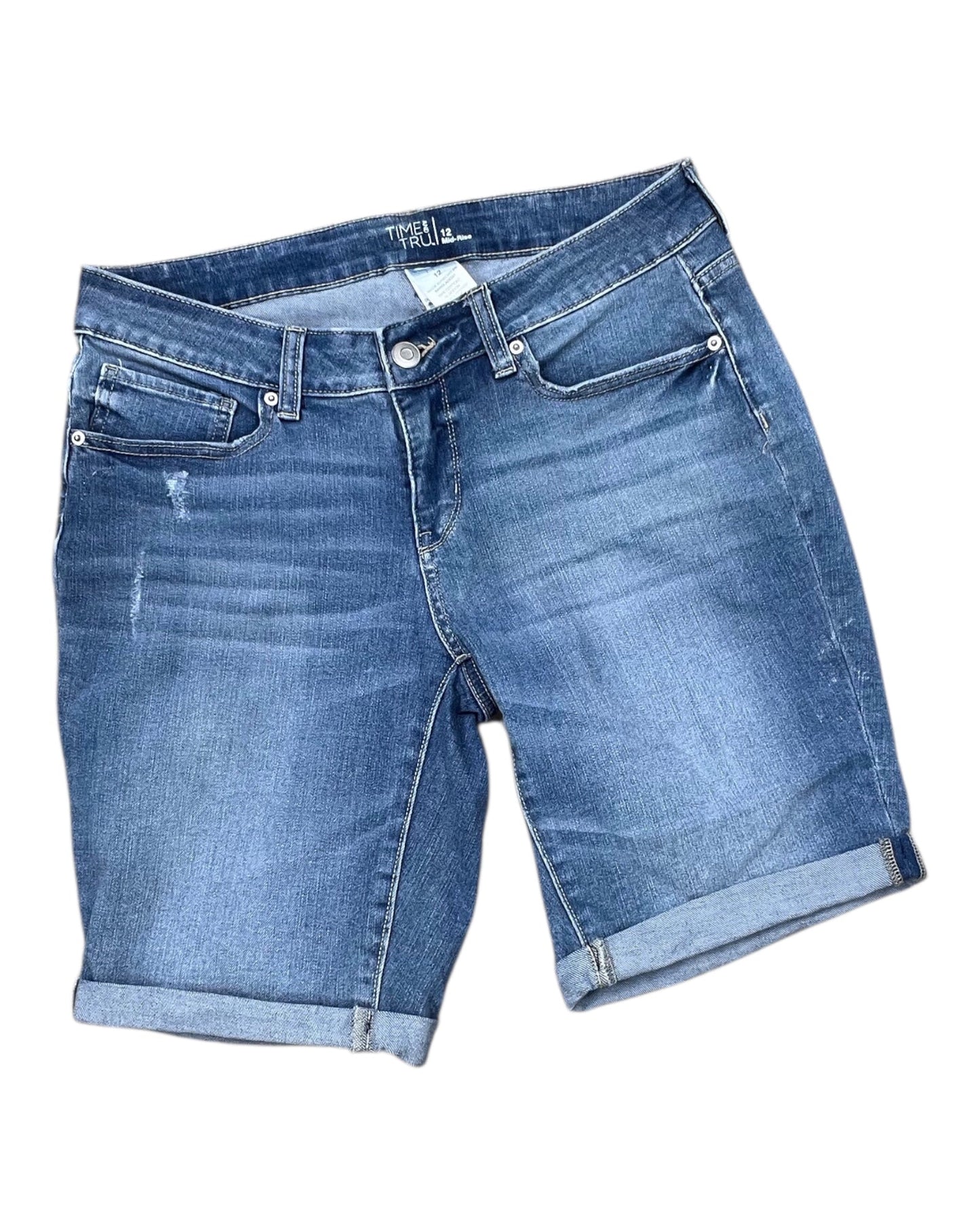 Shorts By Time And Tru In Blue Denim, Size:12