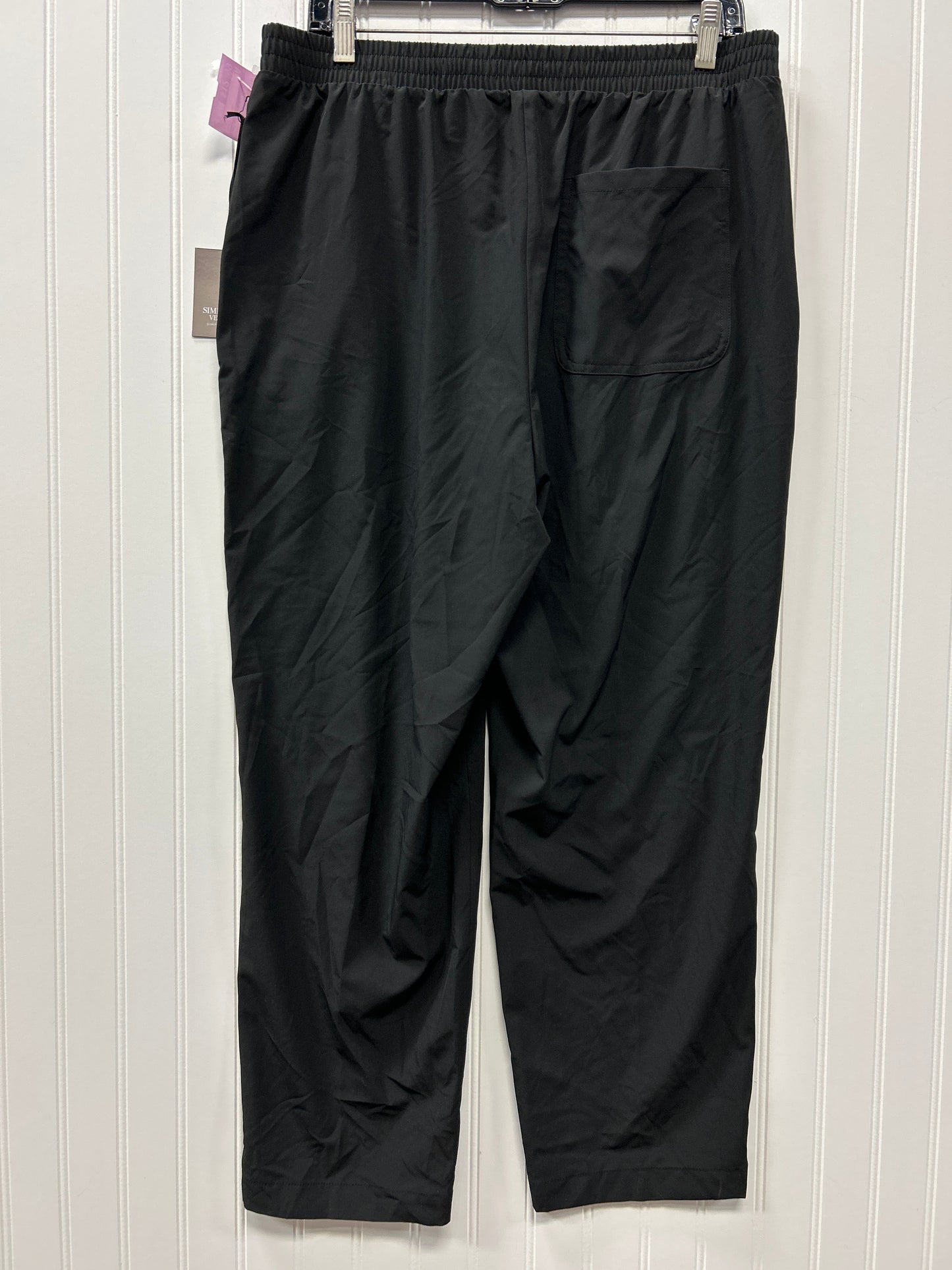 Pants Lounge By Simply Vera In Black, Size:L NWT