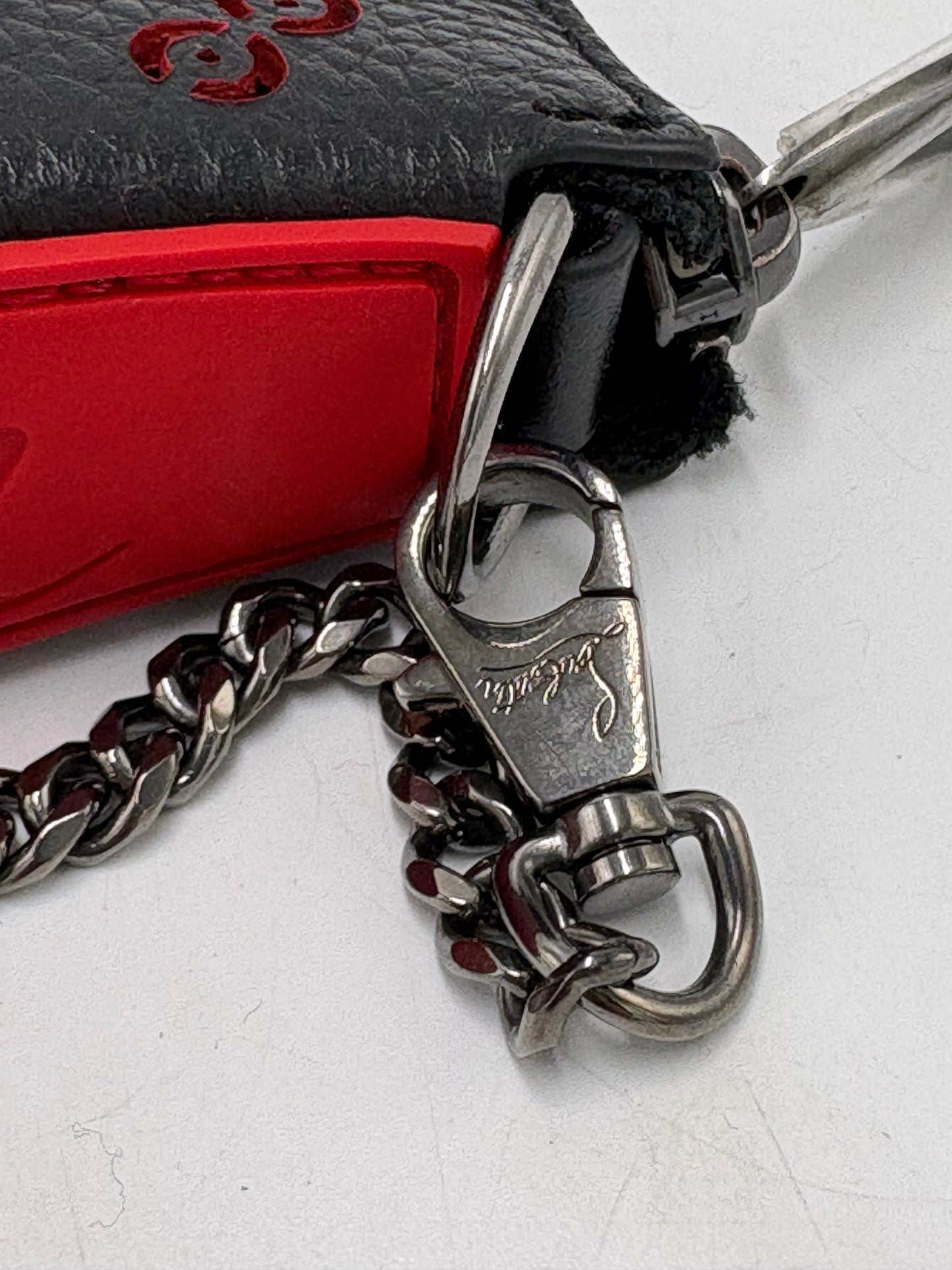 Christian Louboutin Calfskin Loubila Luxury Chain Handbag
