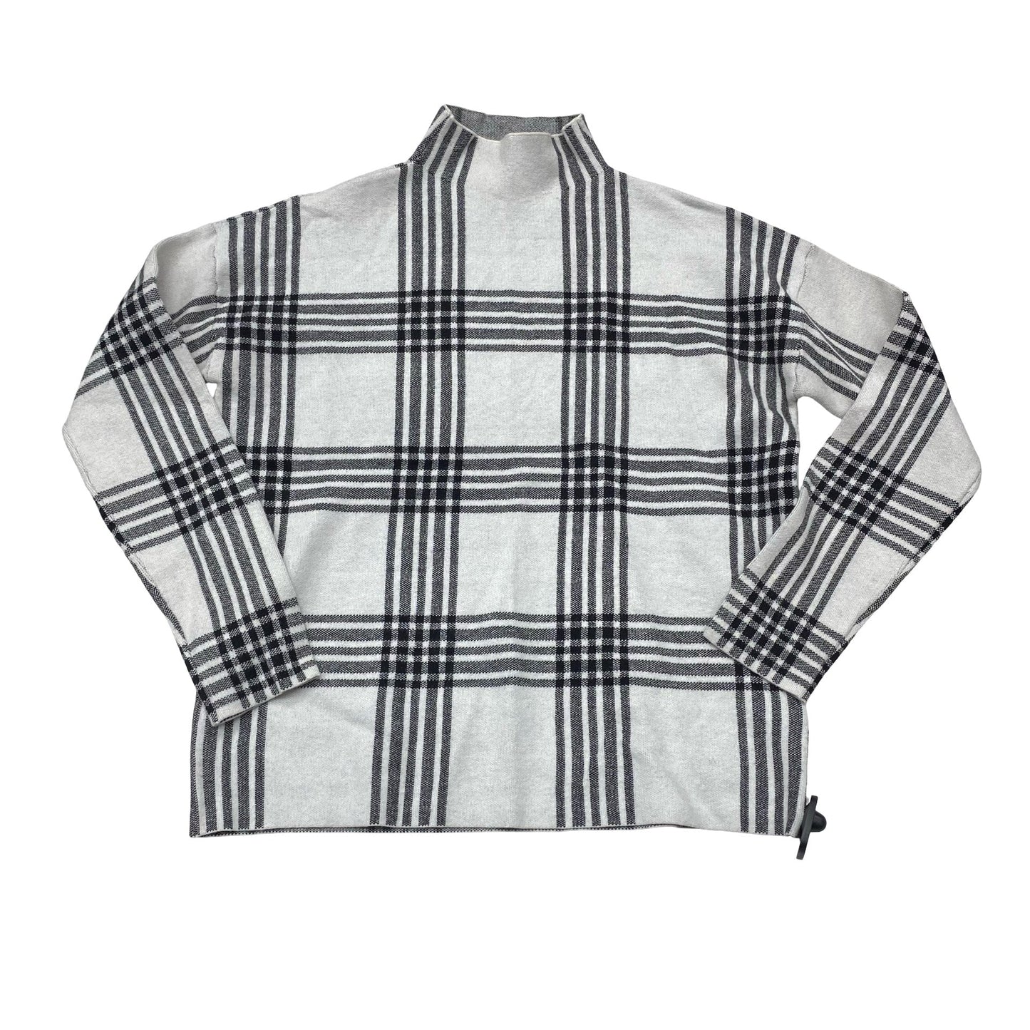 Sweater By Tahari In Plaid Pattern, Size:L
