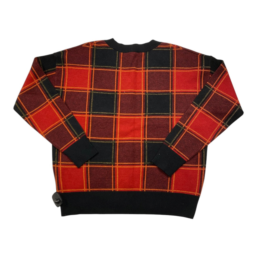 Sweater By Tahari In Black & Red, Size:L