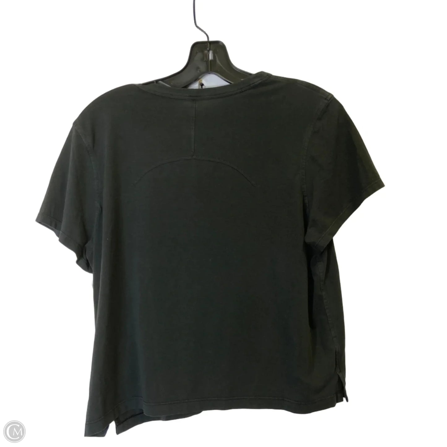 Athletic Top Short Sleeve By Lululemon In Black, Size: S