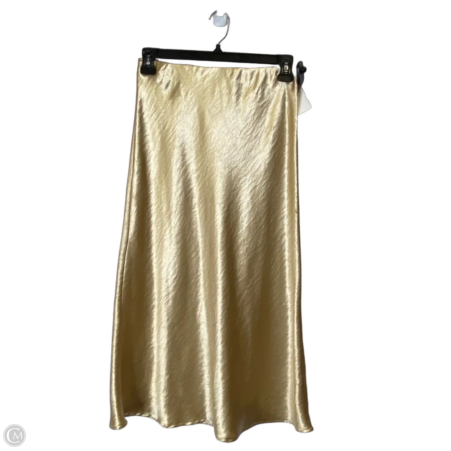 Skirt Midi By Double Zero In Gold, Size: M