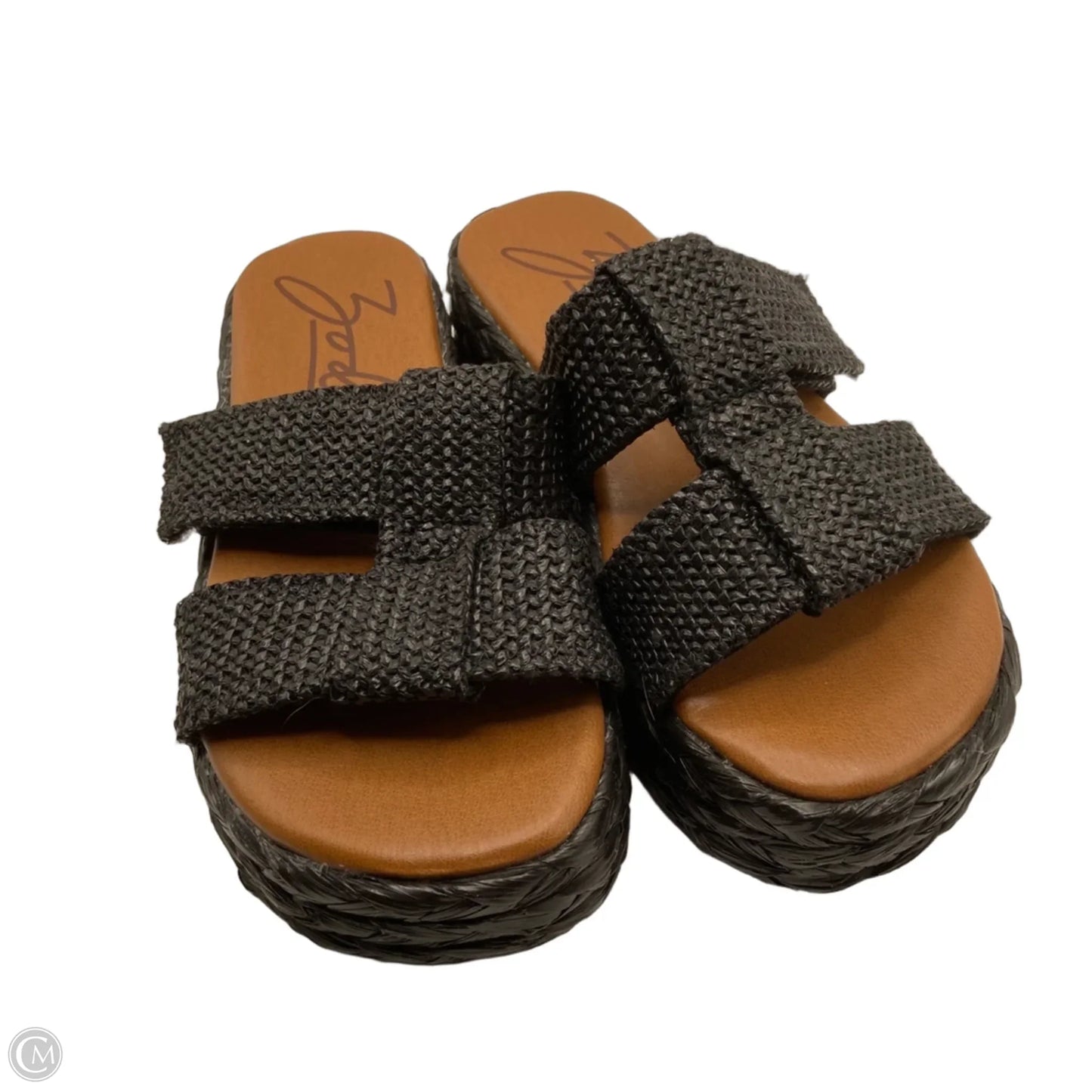 Sandals Heels Platform By Zodiac In Black, Size: 6.5
