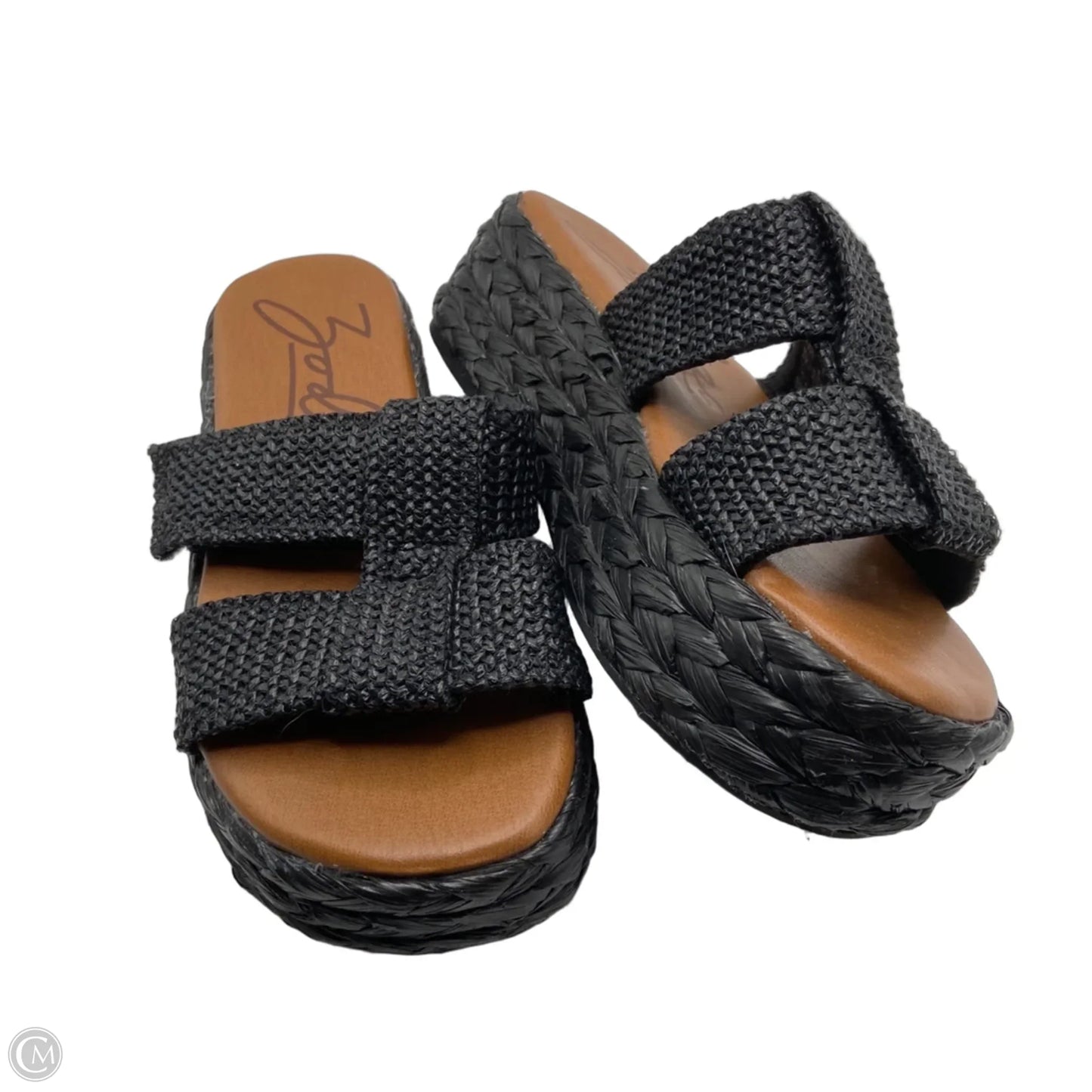 Sandals Heels Platform By Zodiac In Black, Size: 6.5