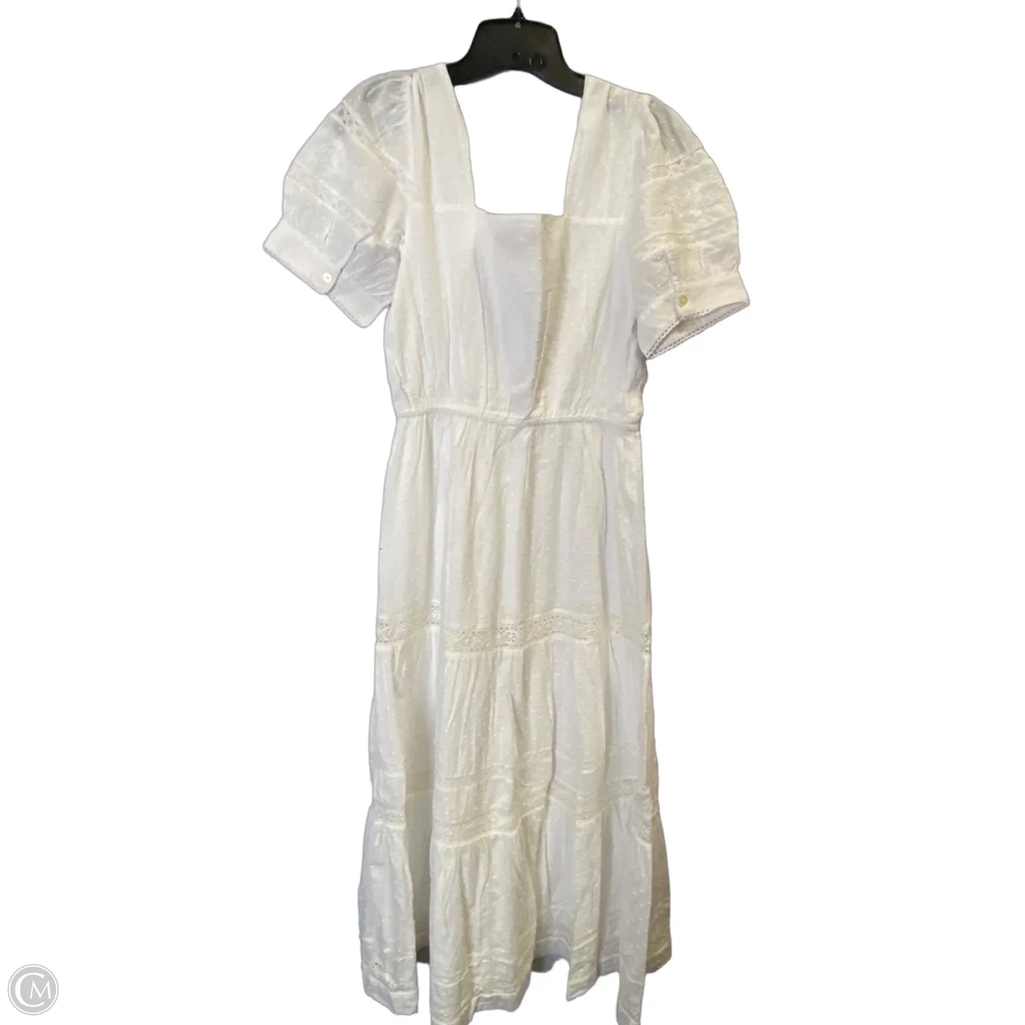 Dress Casual Midi By Loft In White, Size: S
