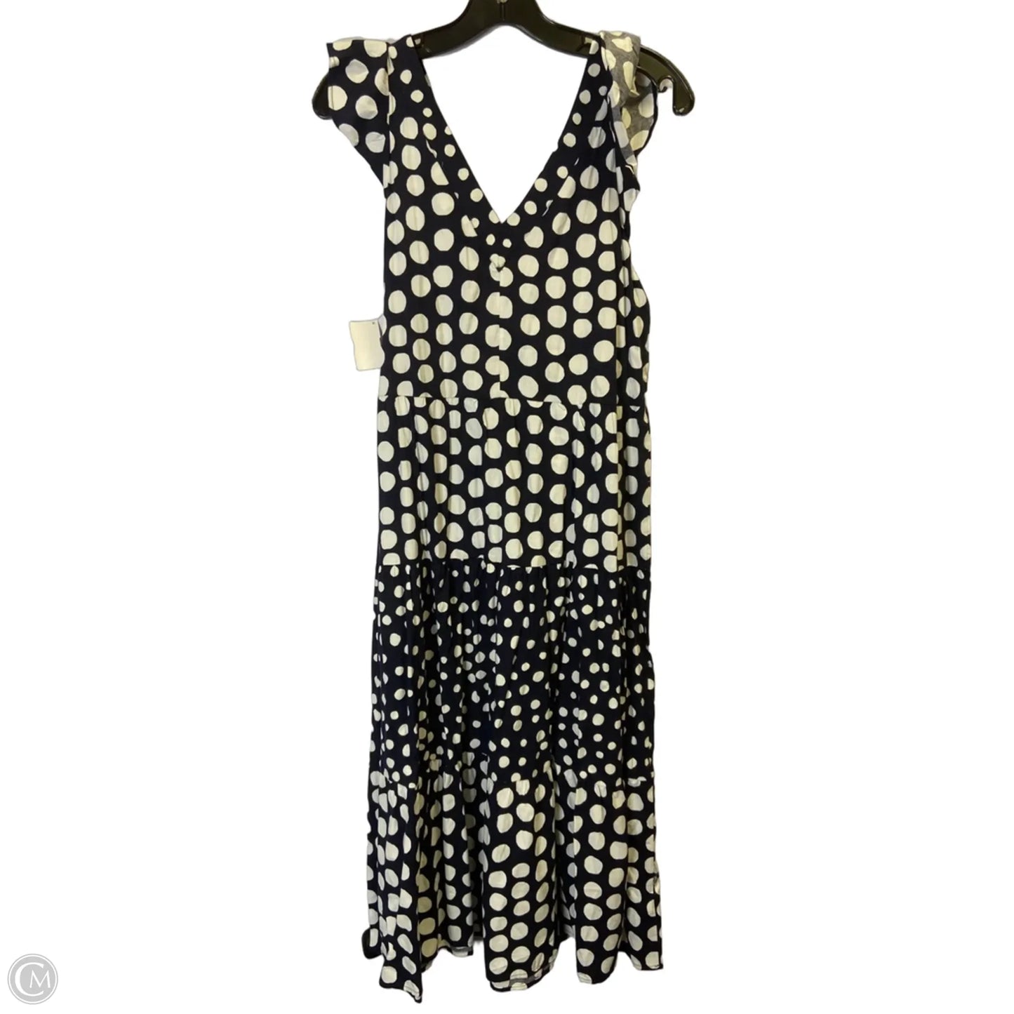 Dress Casual Midi By Loft In Navy, Size: S