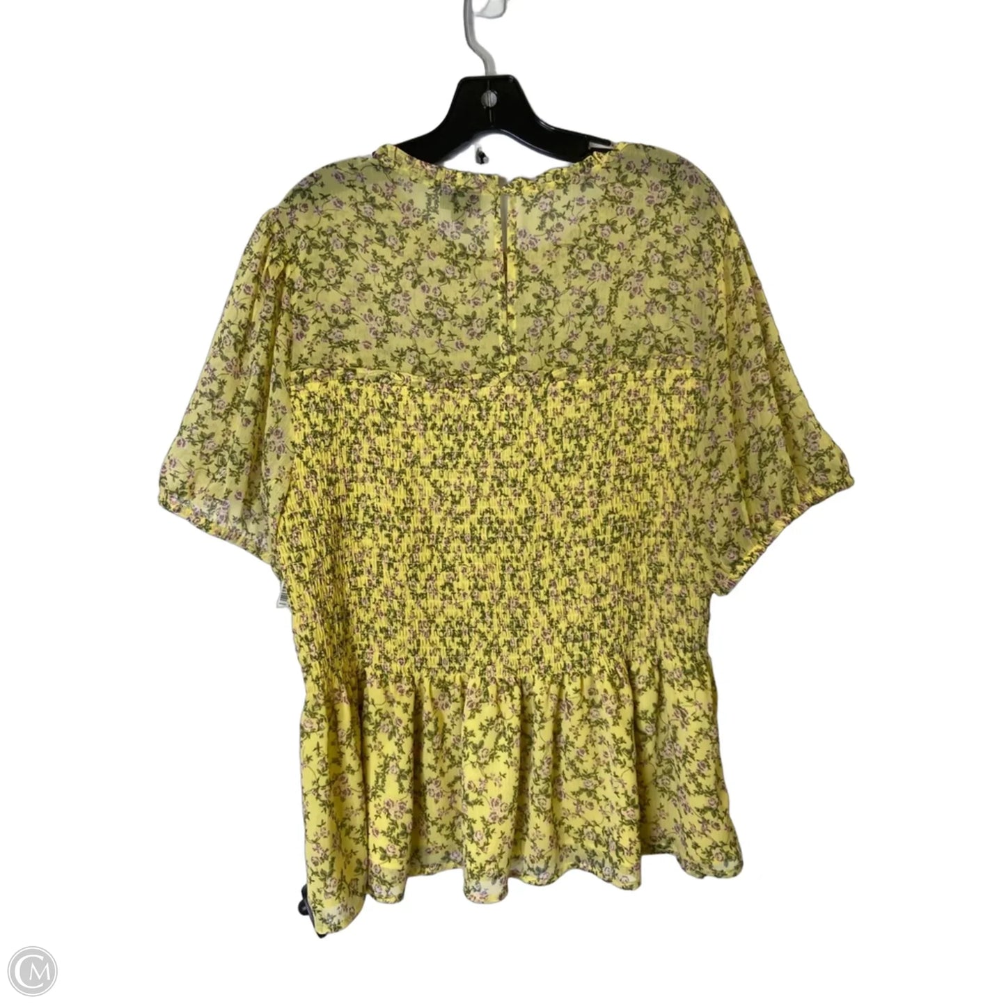 Top Short Sleeve By Torrid In Yellow, Size: 2x