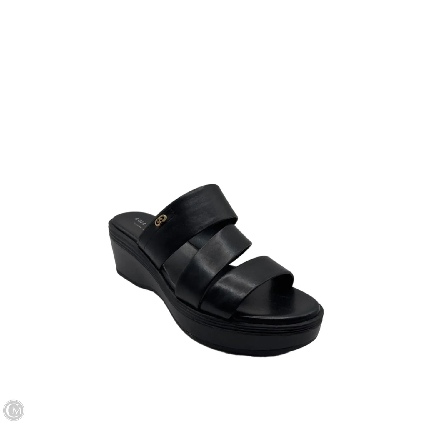 Sandals Heels Wedge By Cole-haan In Black, Size: 8