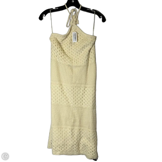 Dress Casual Midi By Old Navy In Cream, Size: S