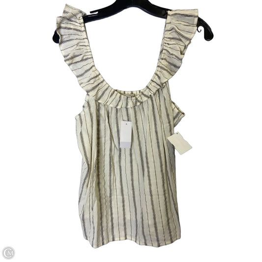 Top Sleeveless By Loft In Cream, Size: S
