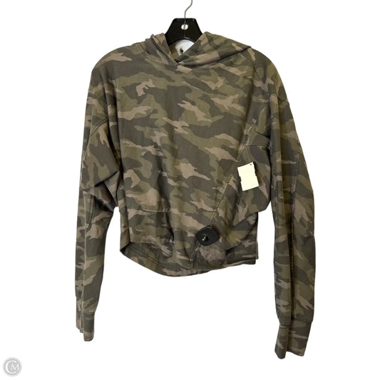 Athletic Sweatshirt Hoodie By Athleta In Camouflage Print, Size: S