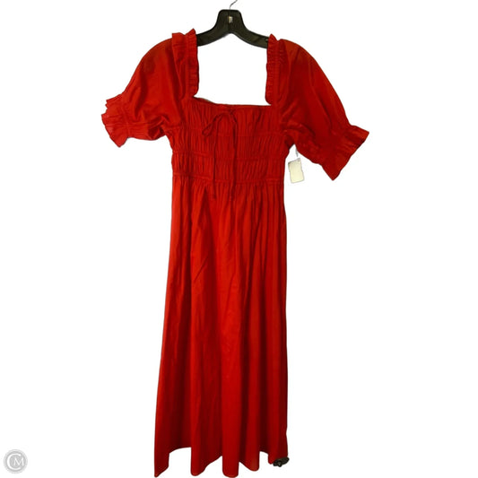 Dress Casual Midi By Clothes Mentor In Red, Size: S