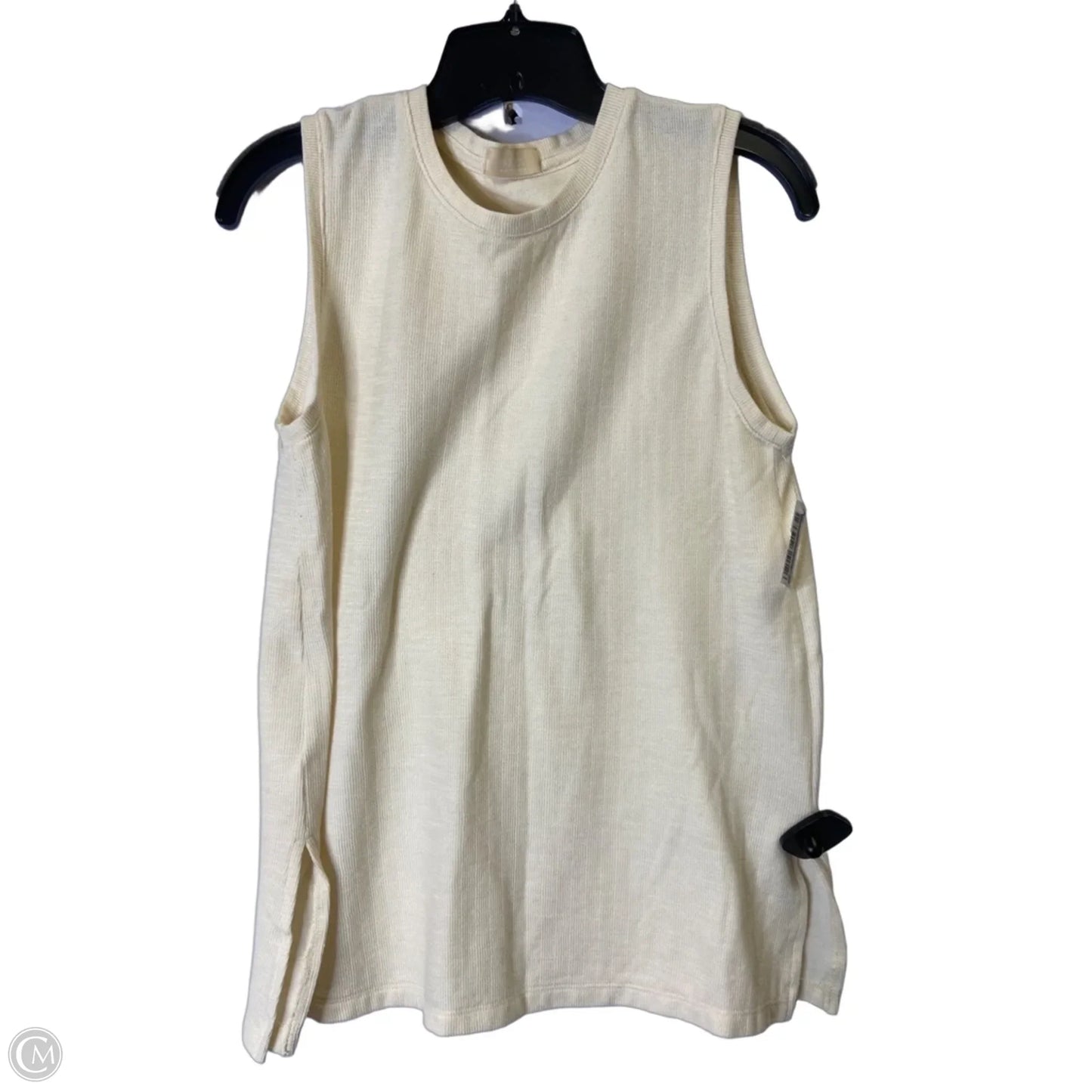 Top Sleeveless Basic By Cma In Cream, Size: S