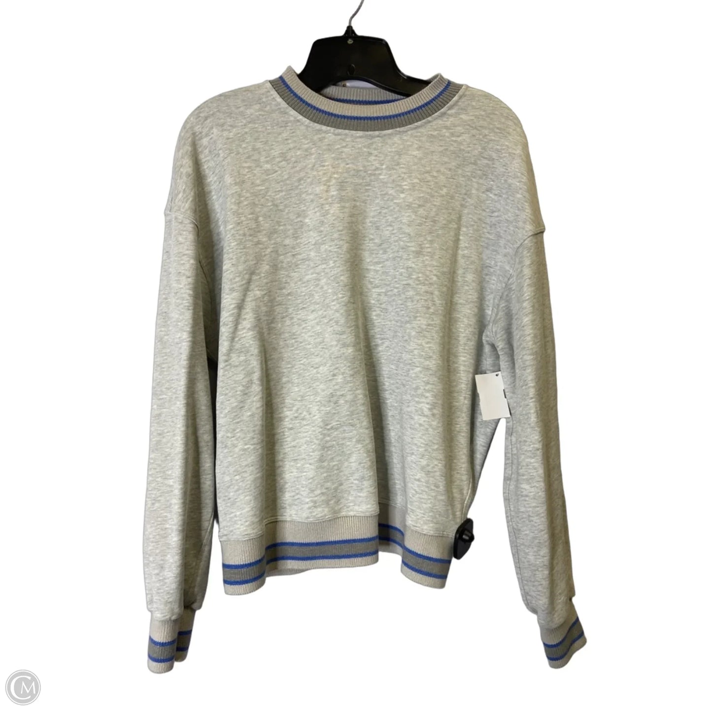 Athletic Sweatshirt Crewneck By Lululemon In Grey, Size: S