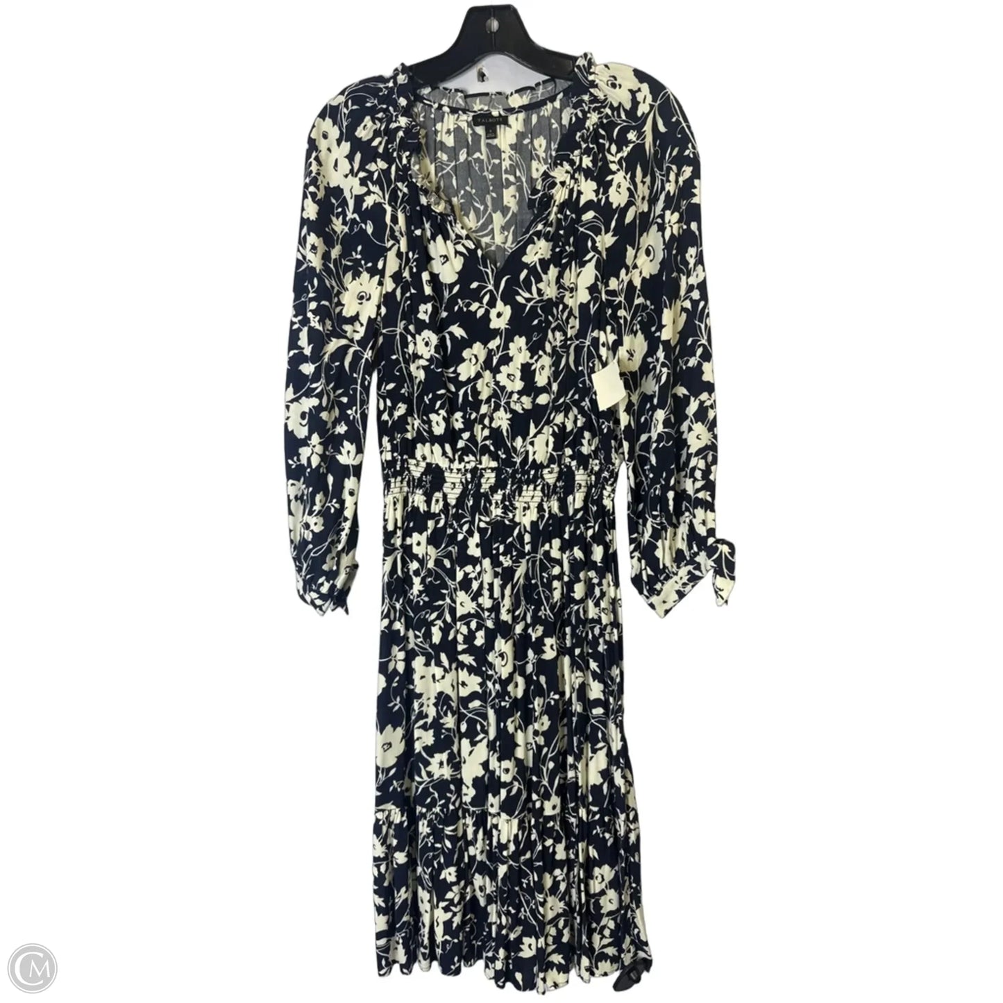 Dress Casual Midi By Talbots In Navy, Size: S