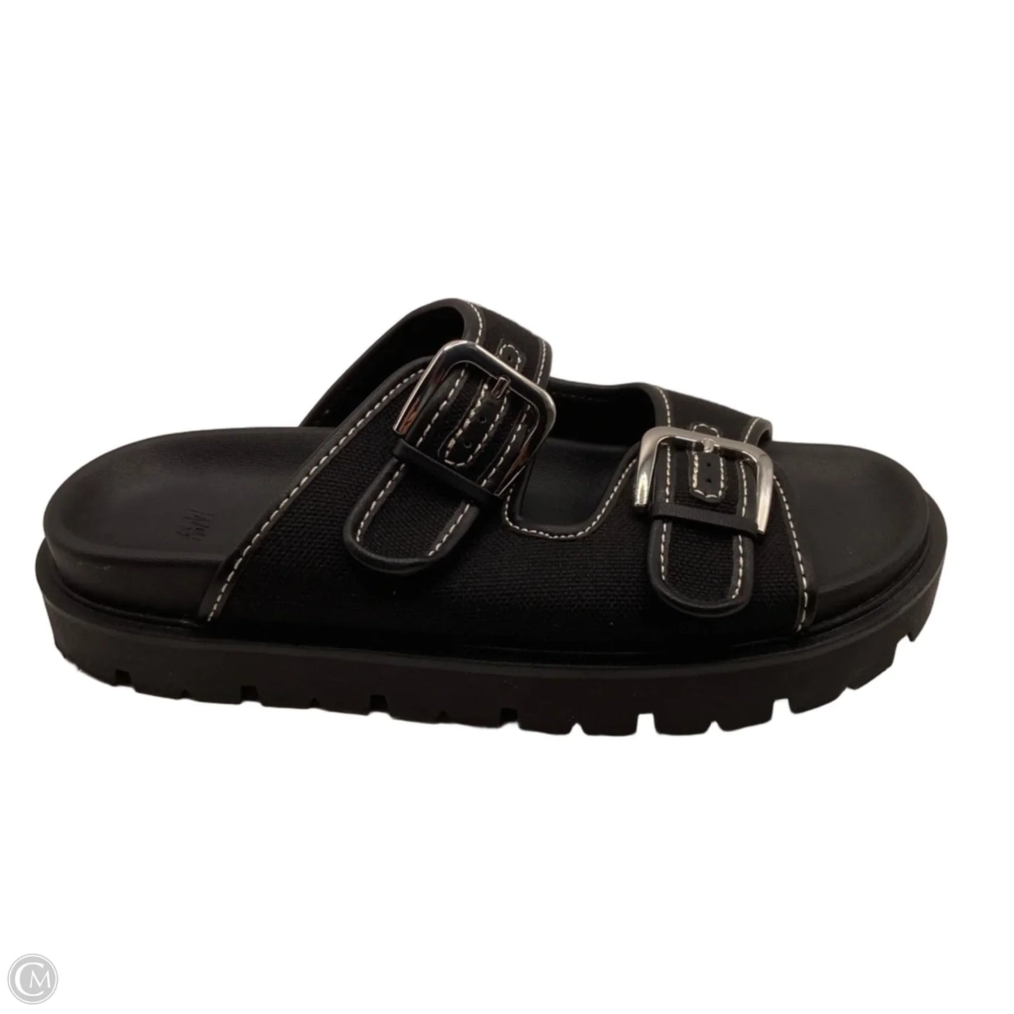 Sandals Heels Platform By H&m In Black, Size: 9.5