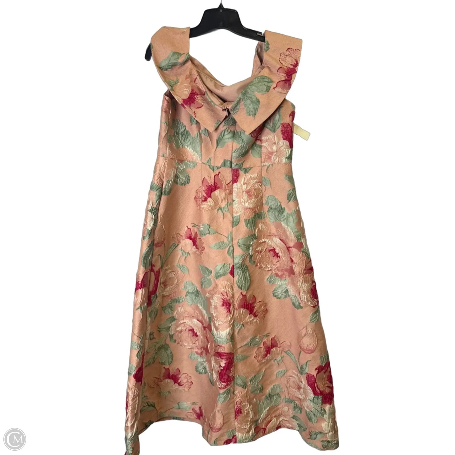 Dress Party Midi By Adrianna Papell In Pink, Size: 12