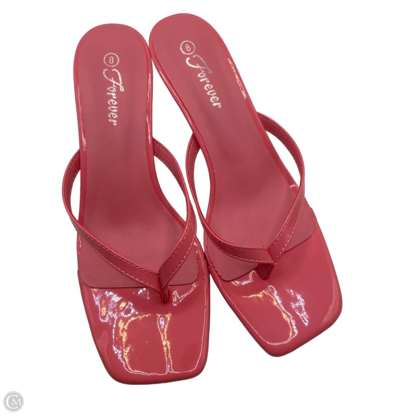 Shoes Heels Kitten By Forever In Pink, Size: 8