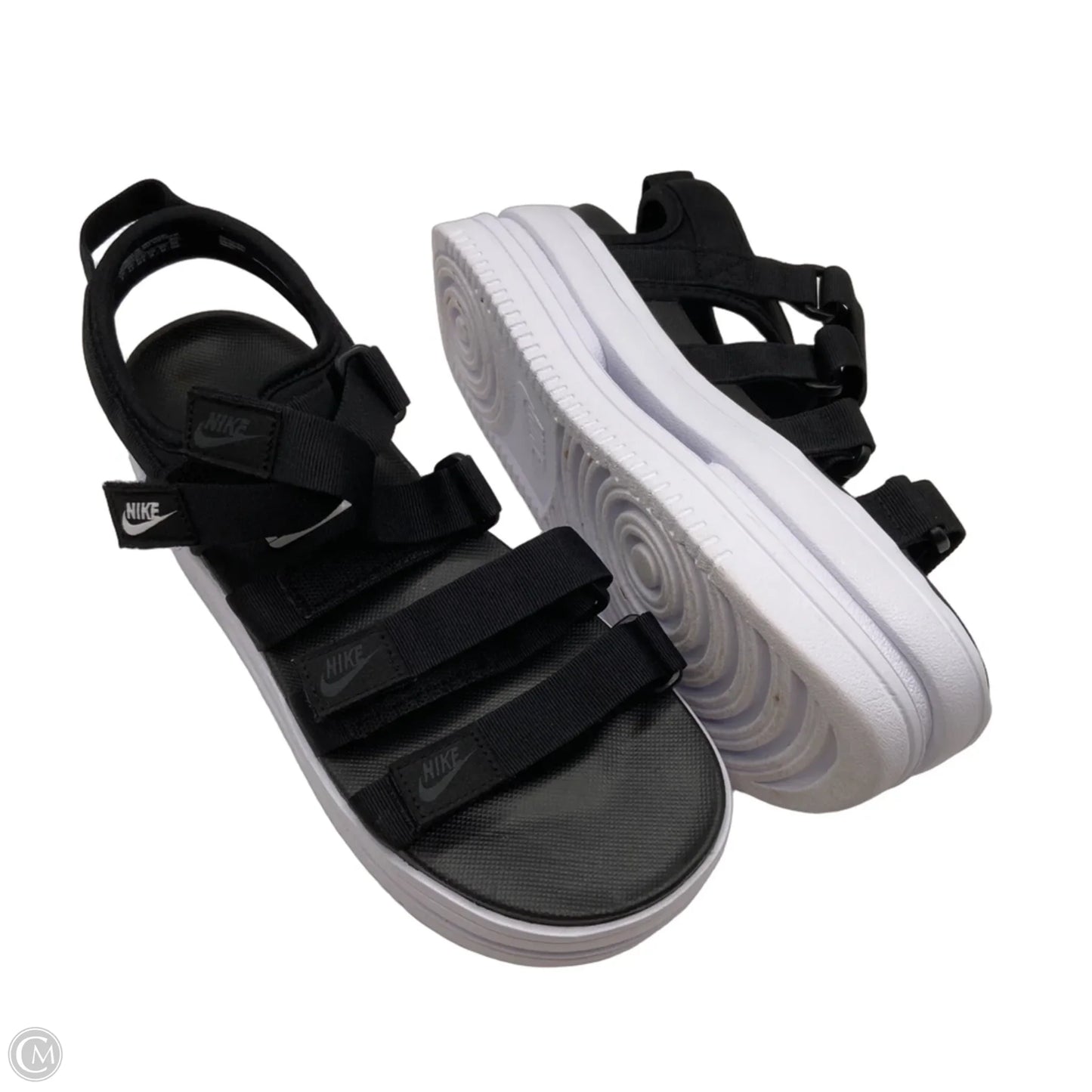 Sandals Heels Platform By Nike In Black, Size: 9